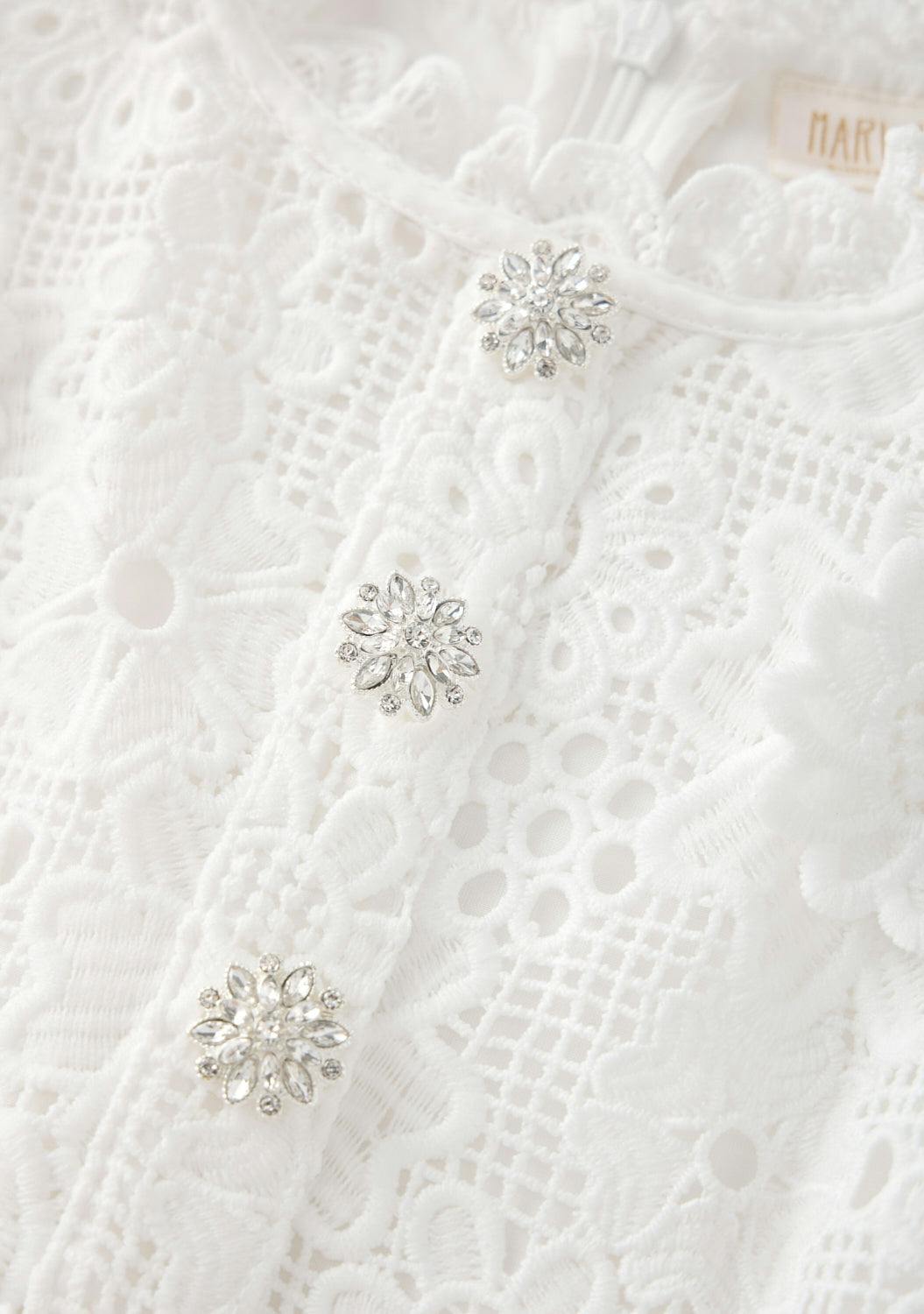 Lucinda Embroidered Mini Dress
