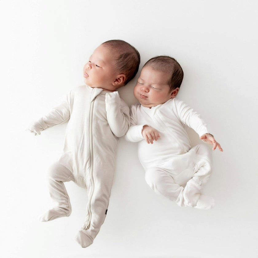 Zippered Footie in Cloud