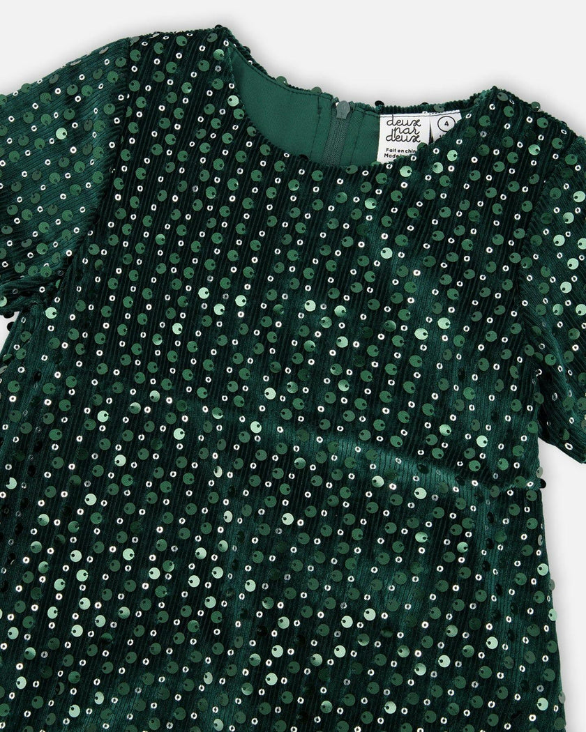 Velvet Short Sleeve Dress