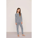 Kids Printed TENCEL™ Modal Unisex Long PJ Set, Blue