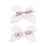 Solid Mauve Morn - 2 Pack Bow Clips