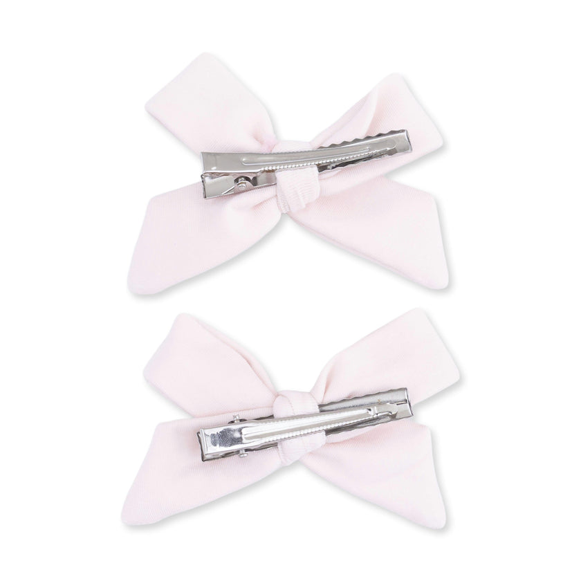 Solid Mauve Morn - 2 Pack Bow Clips