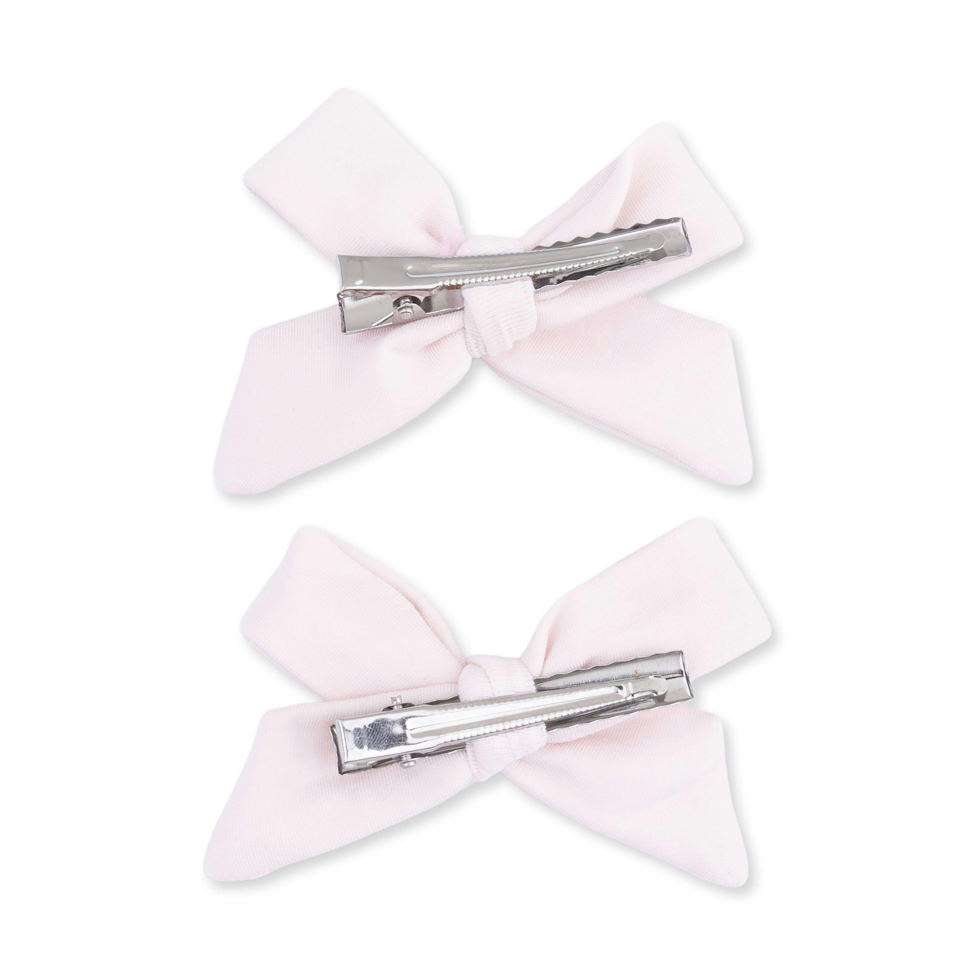 Solid Mauve Morn - 2 Pack Bow Clips