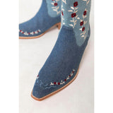 Rosemary Cowgirl Boots in Denim