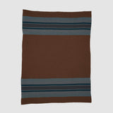 Cotton Sustainable Knit Throw Blanket | Lodge Stripe
