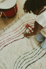 Washable Play Rug Musical Notes Colors