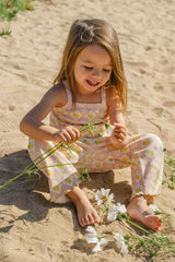 Rib Pant Set in Lemon Twist