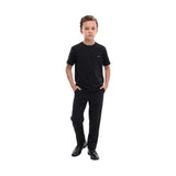 Black T-Shirt with Mustache Detail