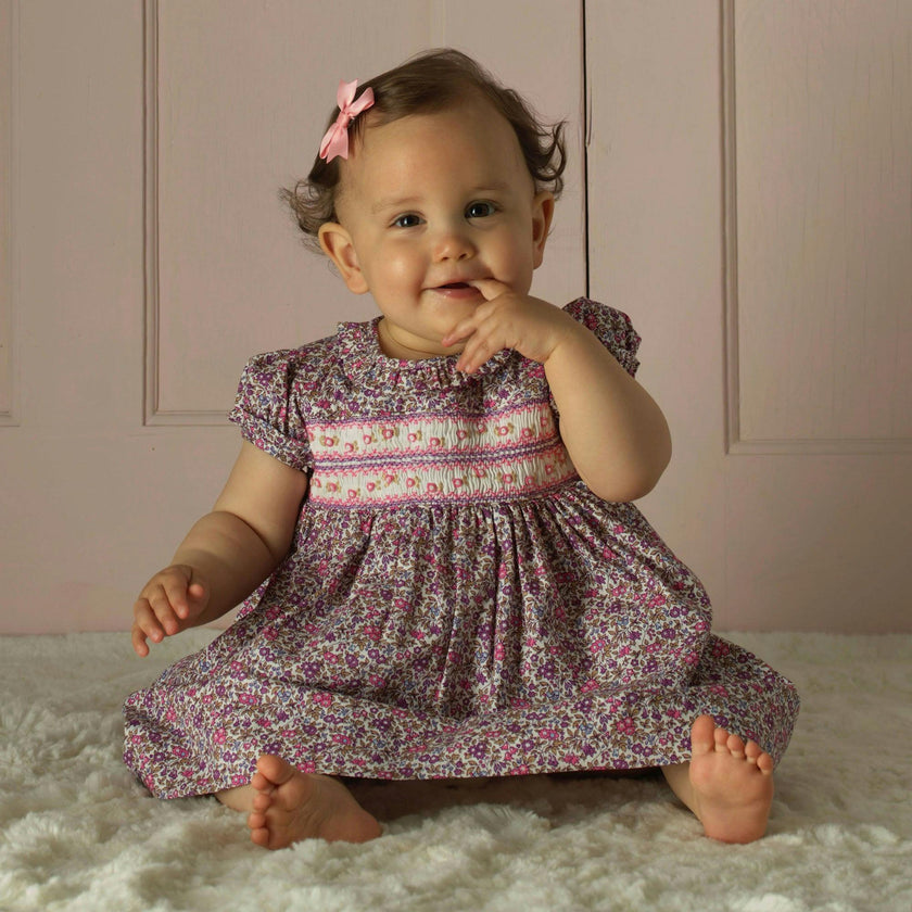 Floral Smocked Dress and Bloomers