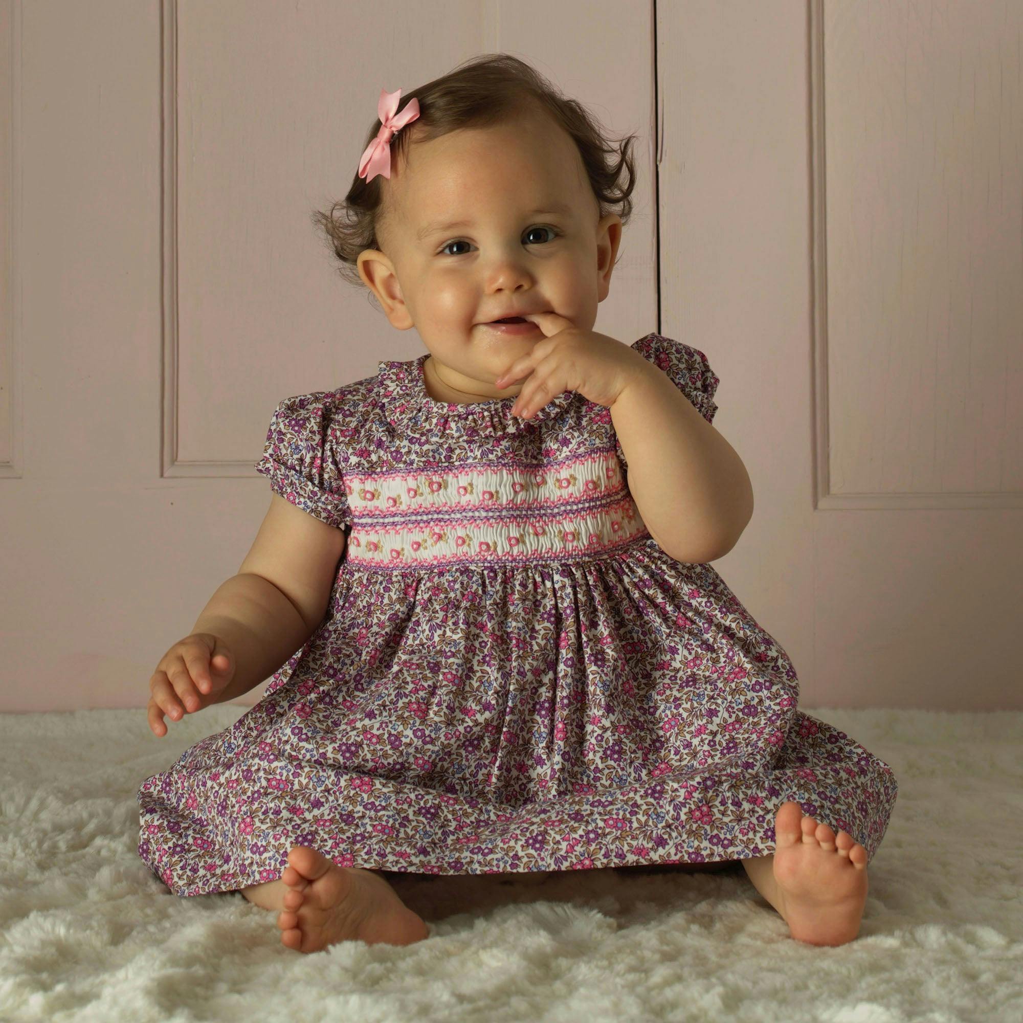Floral Smocked Dress and Bloomers