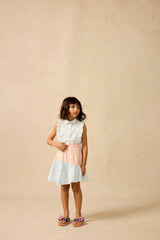 Ruffle Peplum Top in Plaid