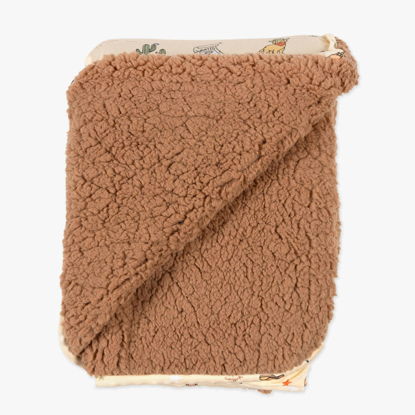 Cowboy Bamboo Sherpa Blanket