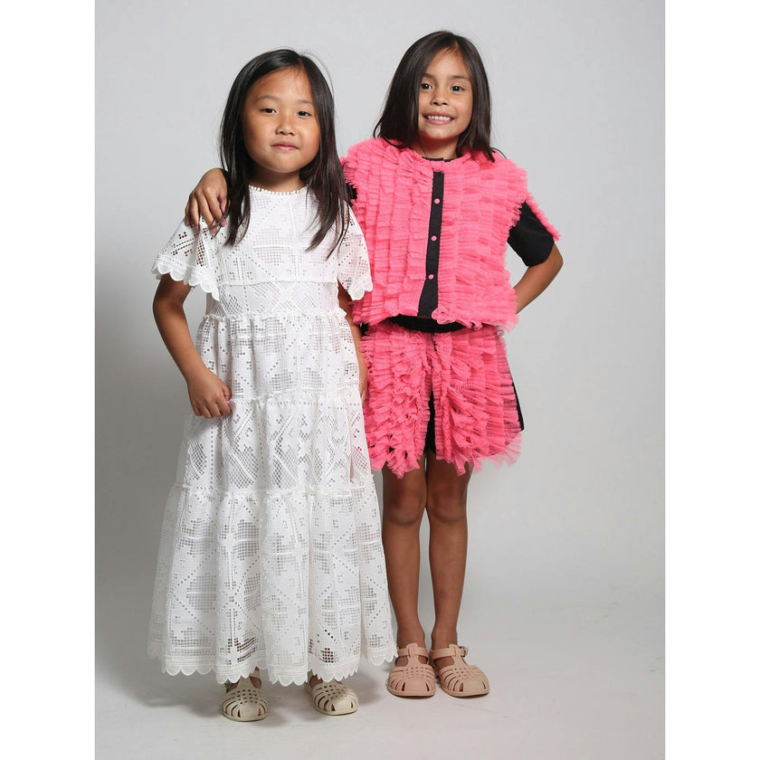 TOULA TIERED RUFFLE BLOUSE