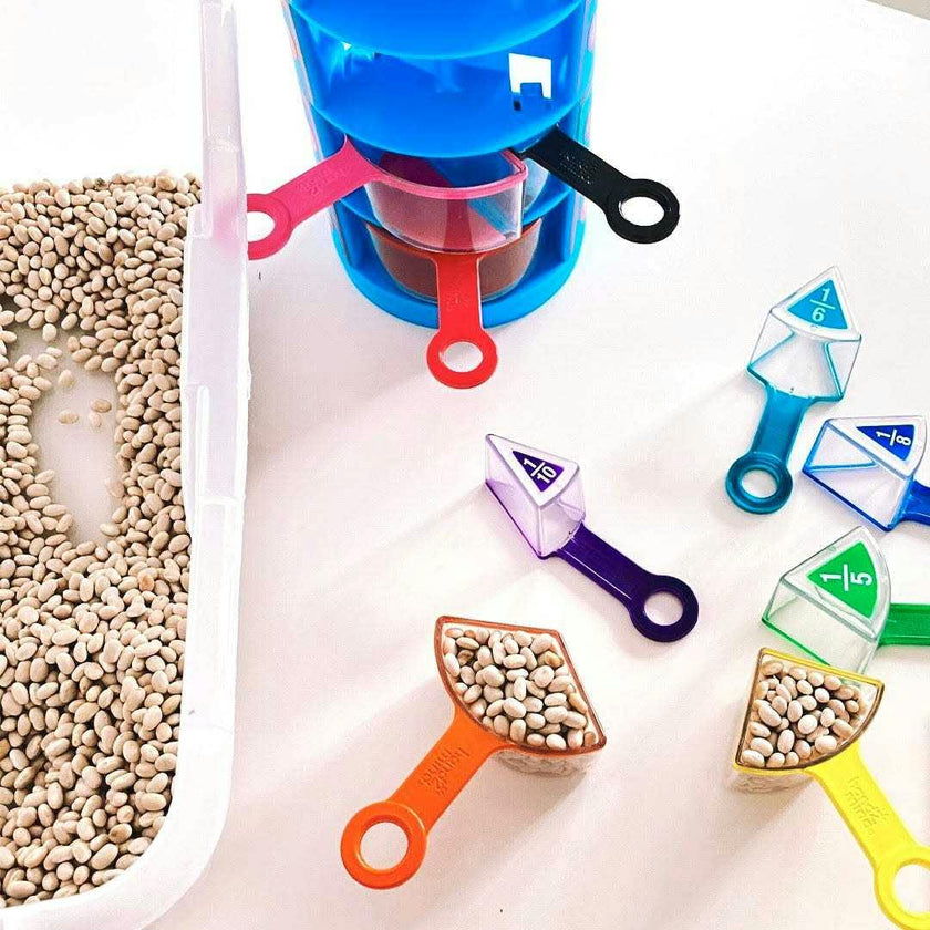 Rainbow Fraction Measuring Cups (Set of 9)