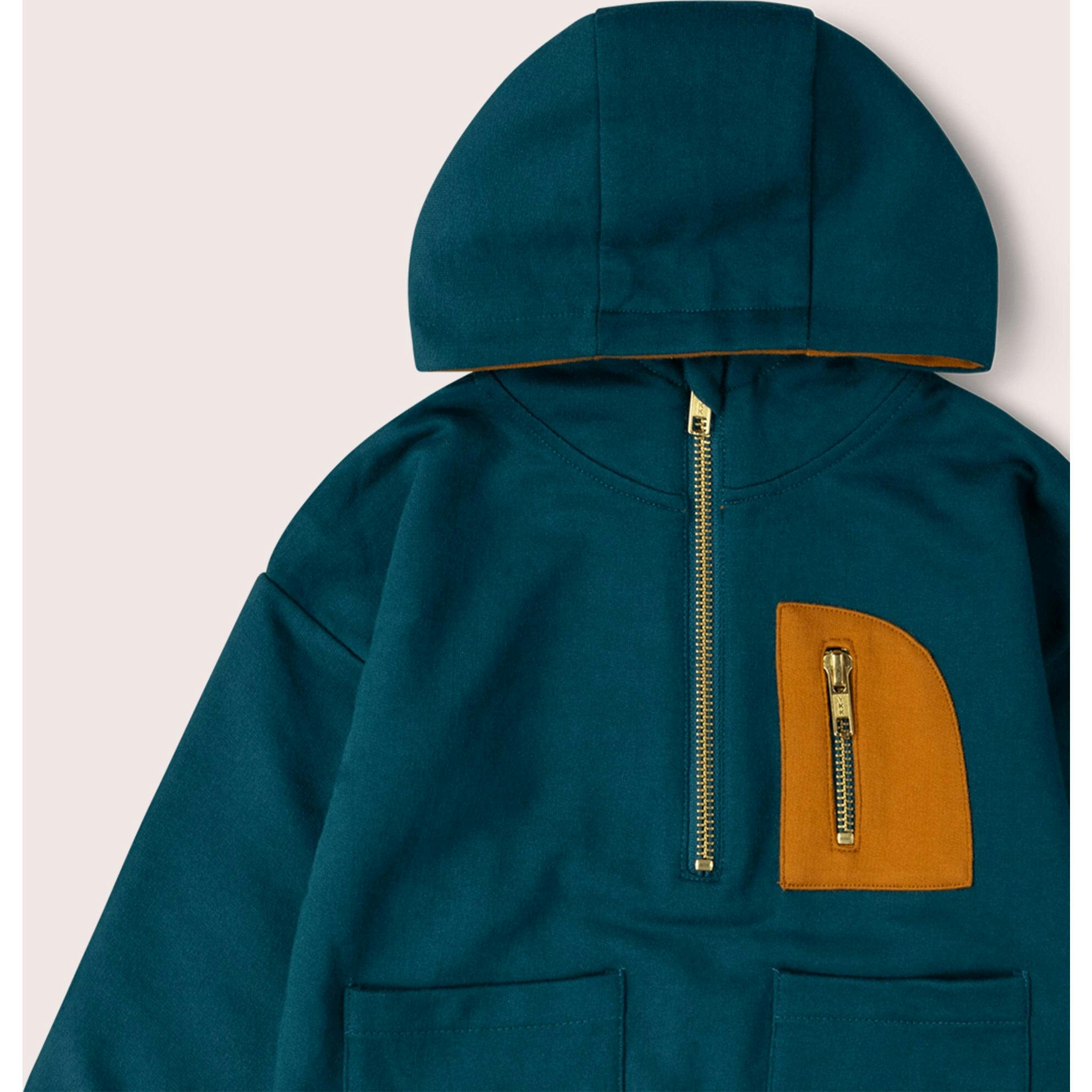 Atlantic Deep Quarter Zip Hoodie, Blue