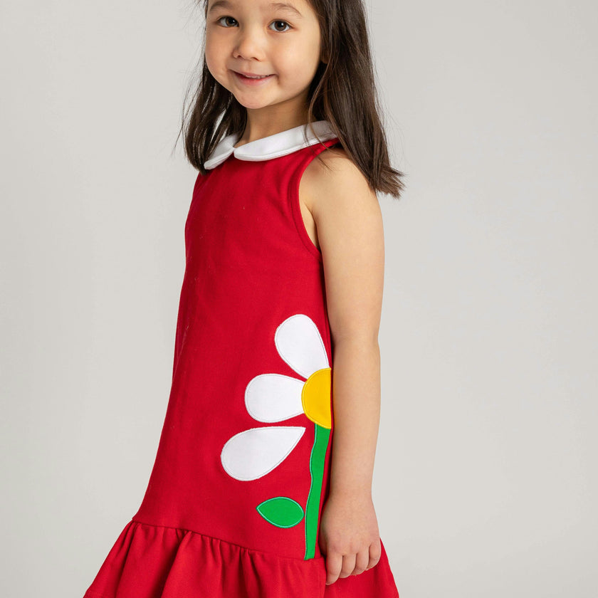 Knit Dress With Flowers