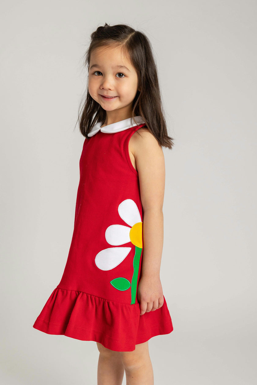 Knit Dress With Flowers