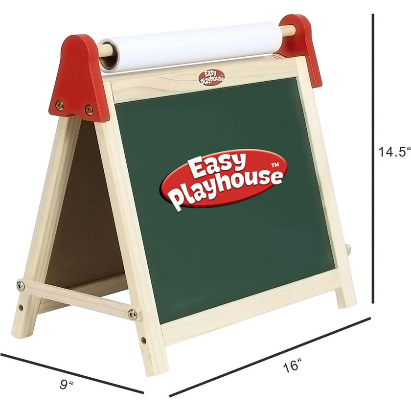 Easy Playhouse Wooden Table Top Easel for Children