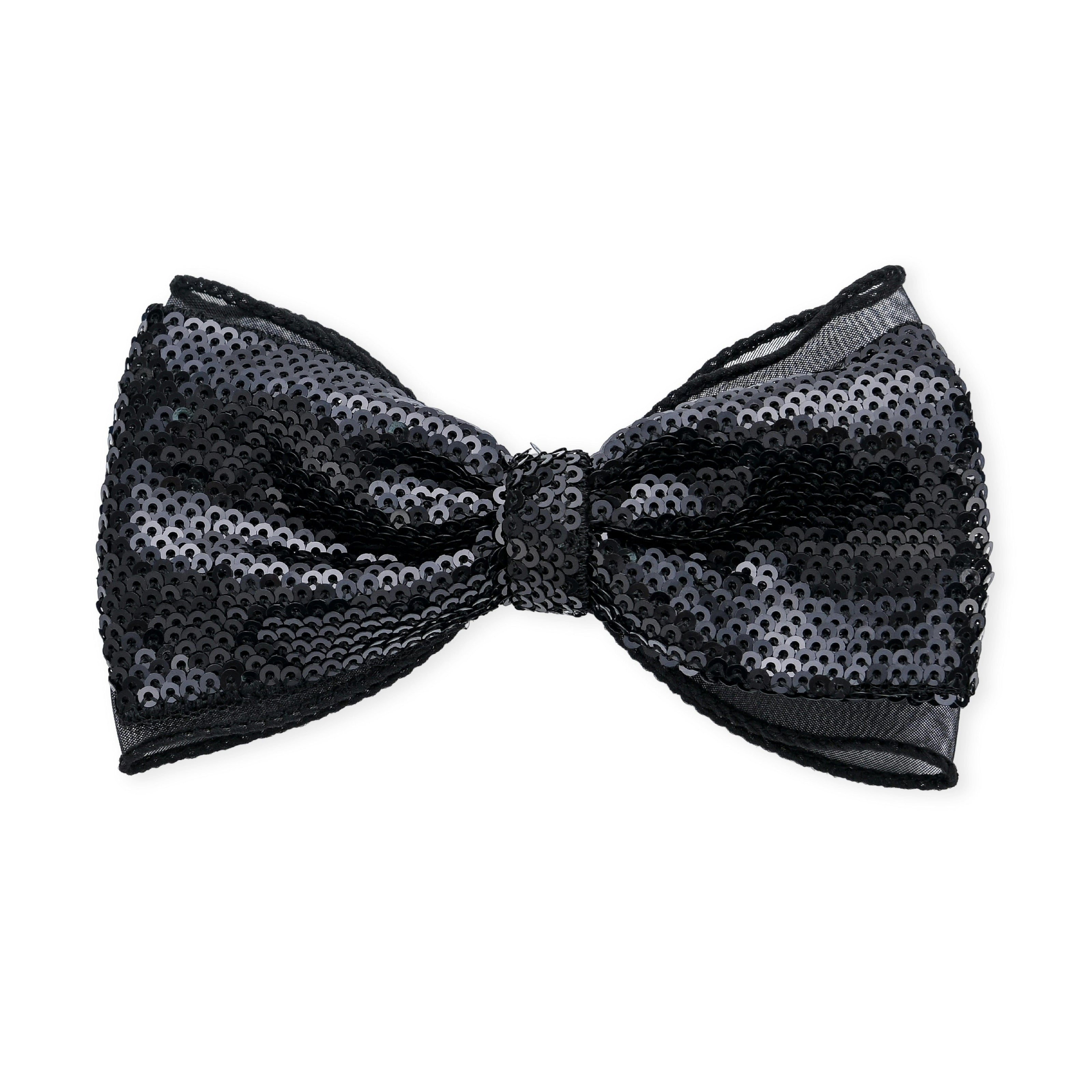Multicolor Sequin Bow Clip Set