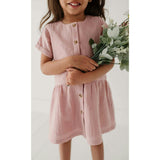 Gauze Button Dress