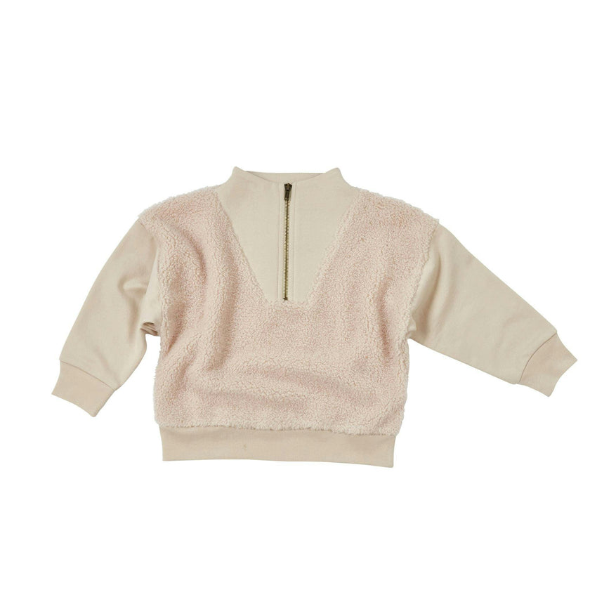 Half Zip Sherpa Pullover