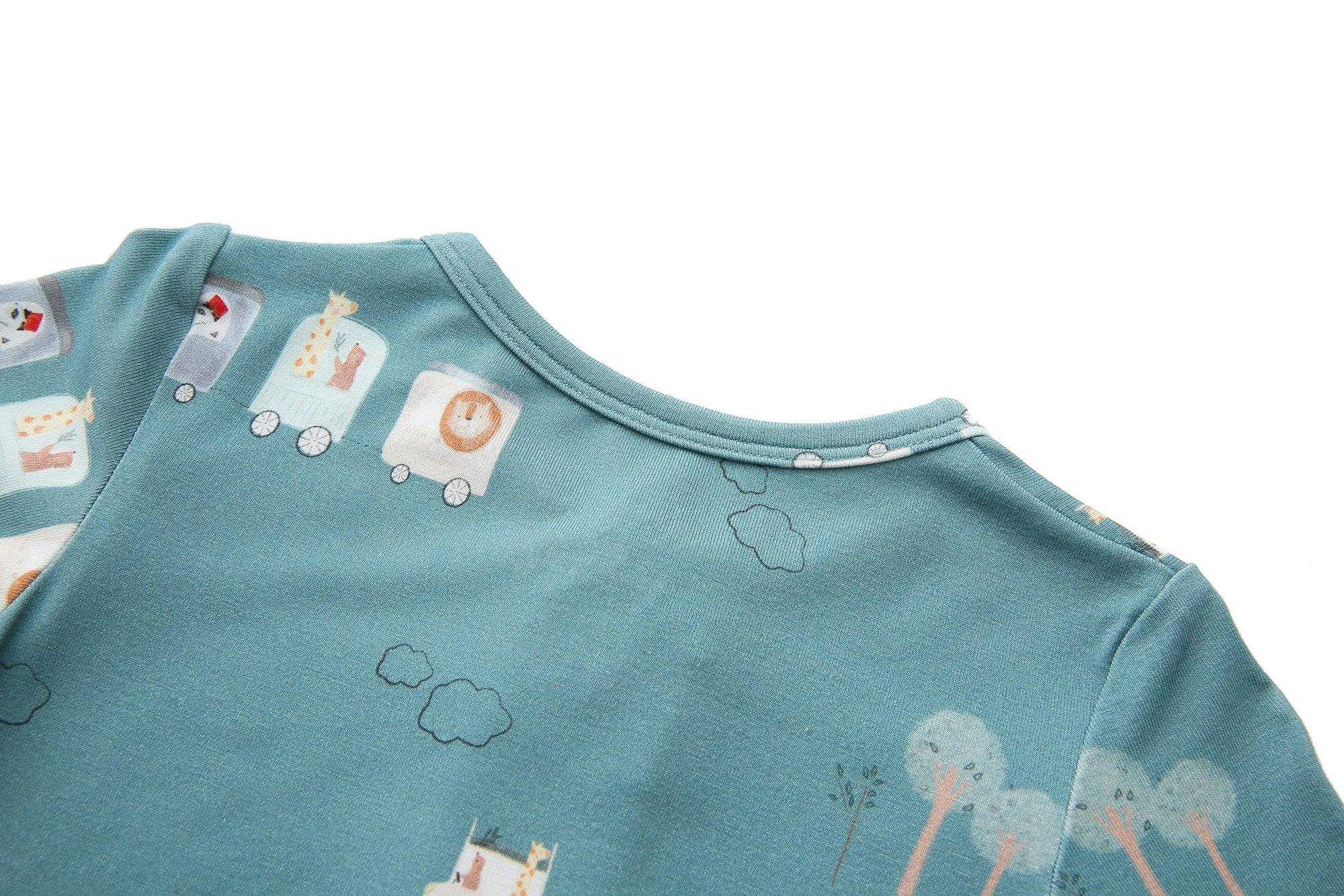 Bamboo Footie Pajama Sleepsuit - Le Petit Express Green