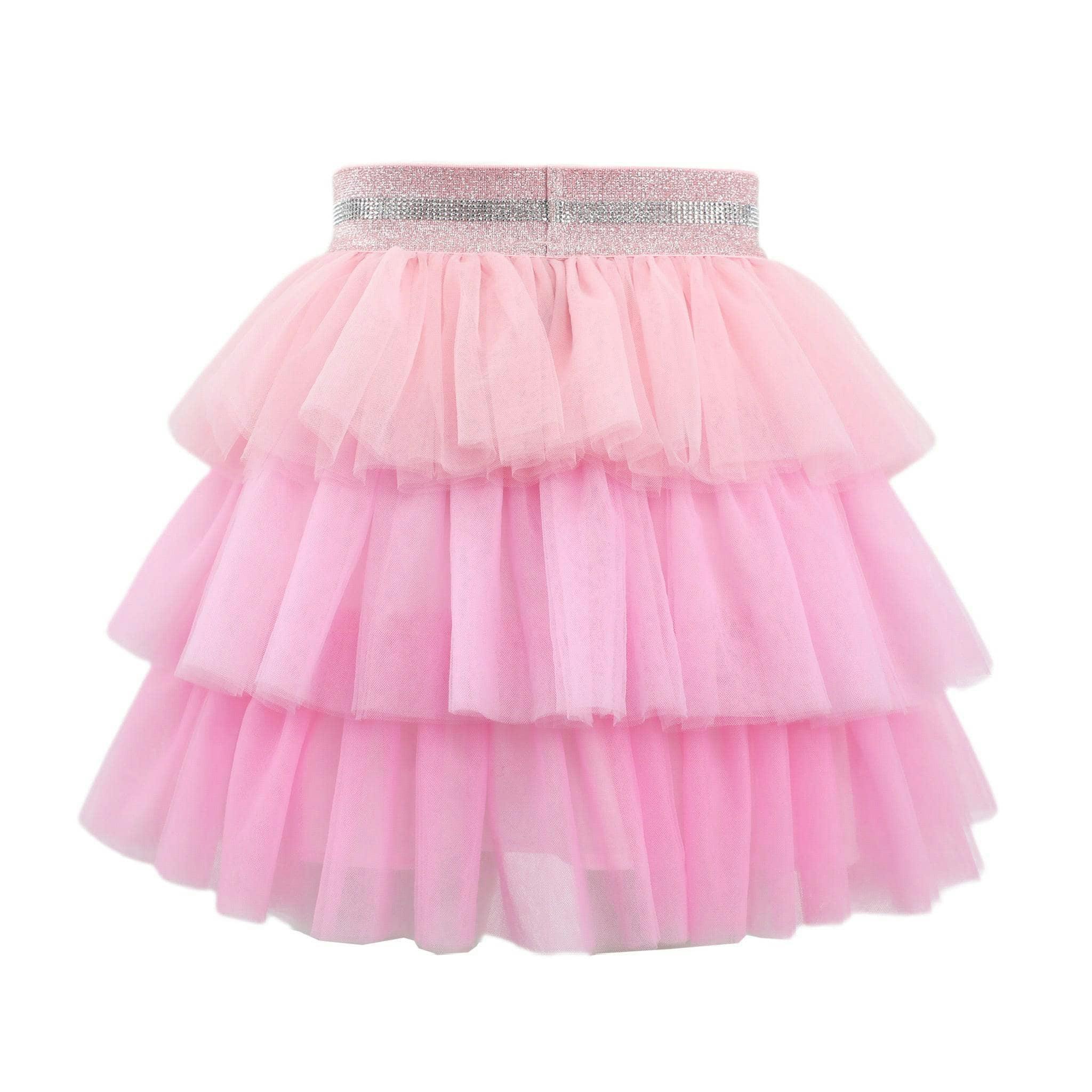 Pink Ombré Tiered Skirt