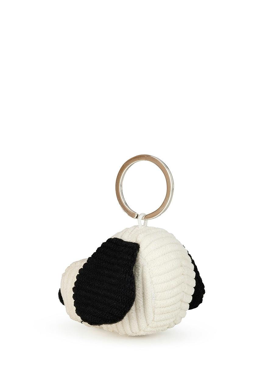 Snoopy Head Corduroy Cream keychain - 2
