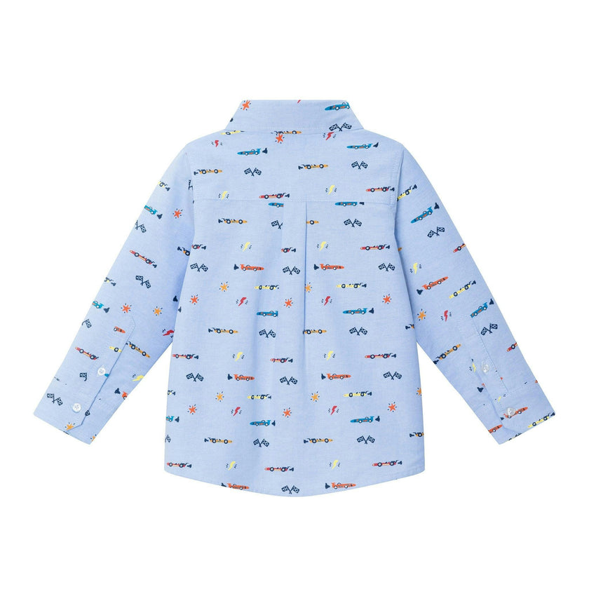 Kids Blue Chambray Buttondown Shirt
