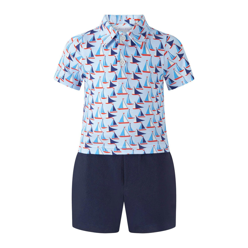 Sailboat Polo & Short Set