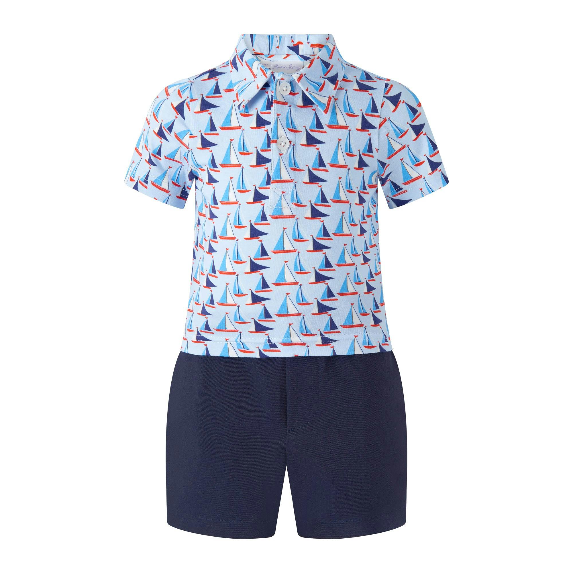 Sailboat Polo & Short Set