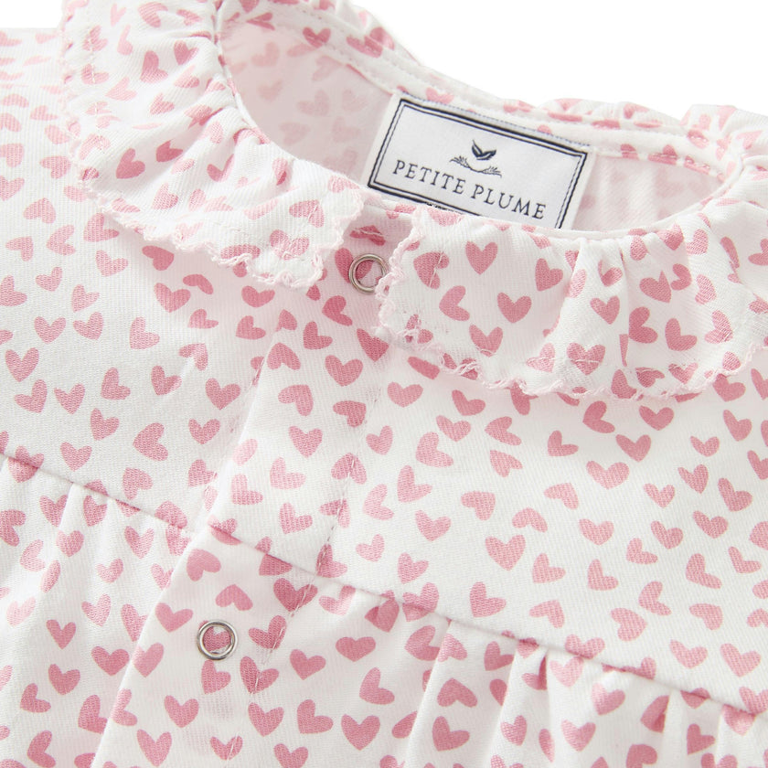 Baby's Twill Madeline Romper in Sweethearts