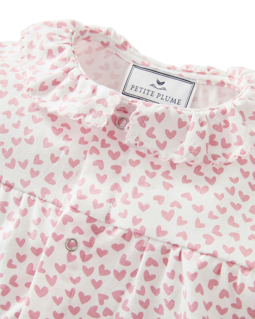 Baby's Twill Madeline Romper in Sweethearts