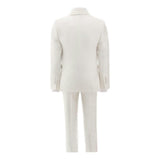 Cream 5 pc Shawl Lapel Suit