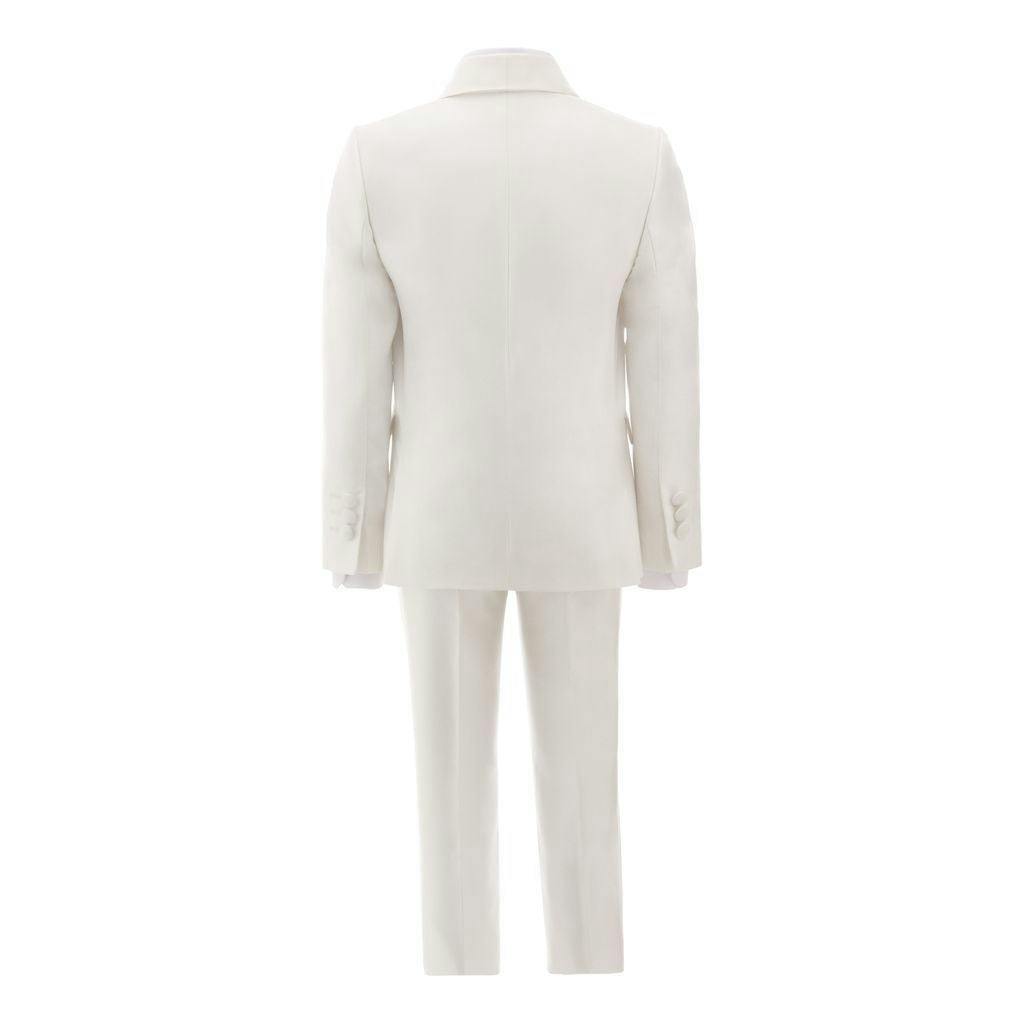 Cream 5 pc Shawl Lapel Suit