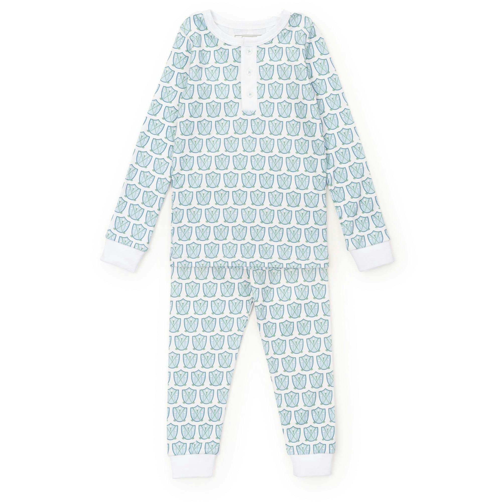 Jack Boys' Pajama Pant Set - Golf Crest Blue