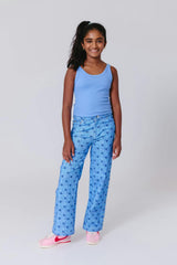 Girls Twill Stud Pant