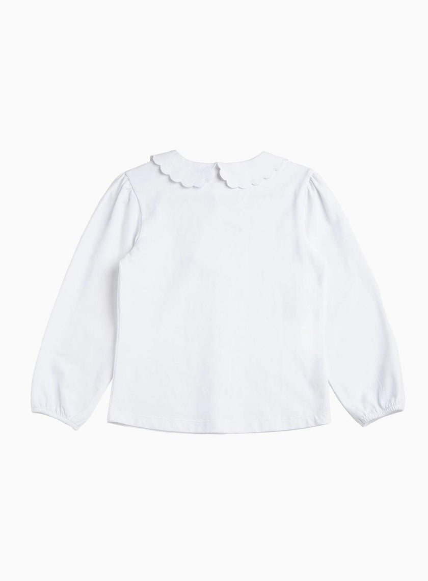 Petal Jersey Blouse