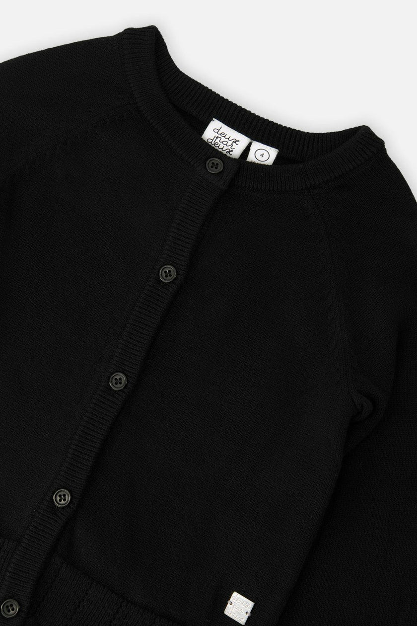 Knit Cardigan Black