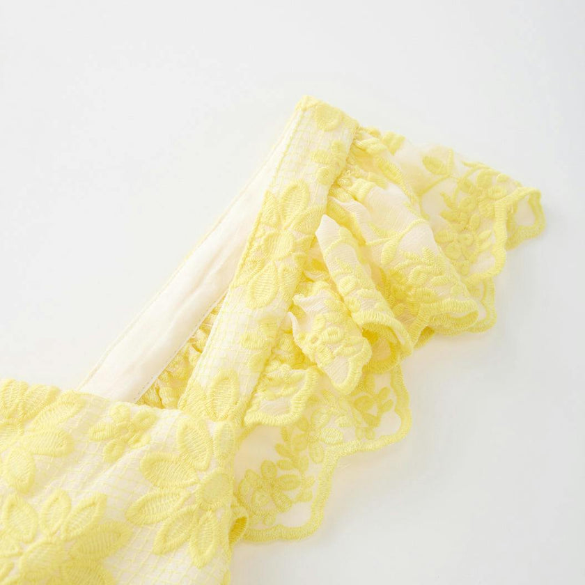 Kaia Lace Embroidered Maxi Dress