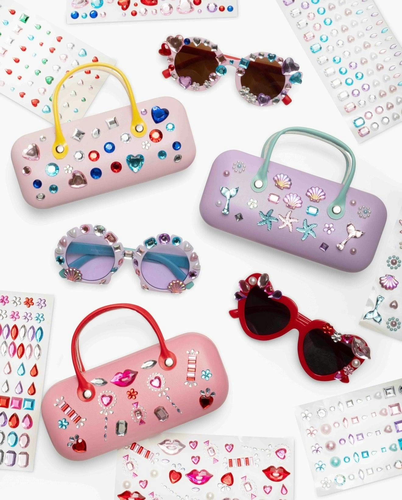 Heartfelt Sparkle Gemify® Sunglasses + Case