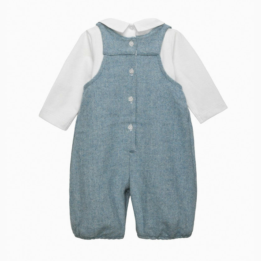 Baby Smocked Overalls Set in Guardsman