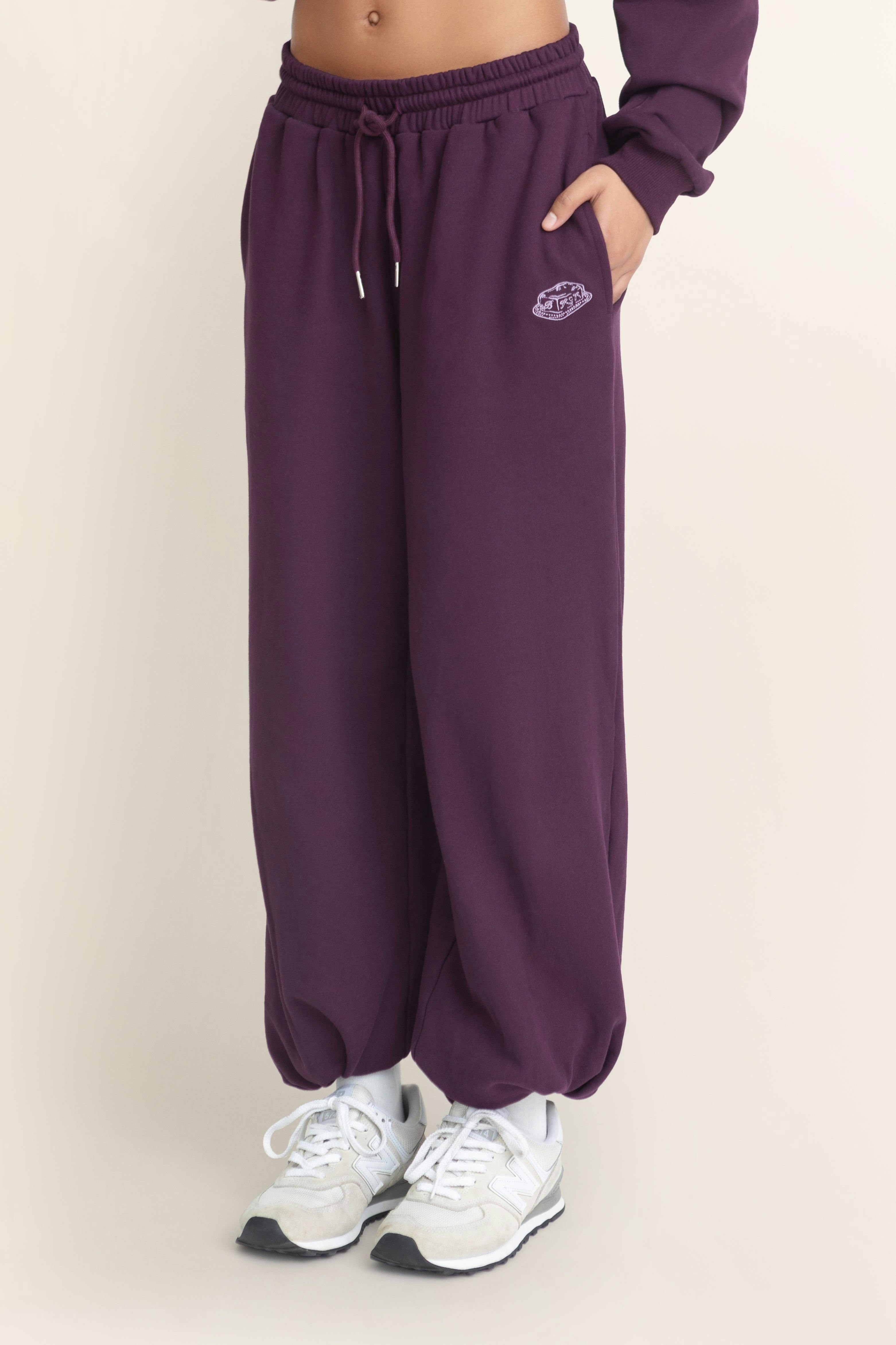 Layover Lounge Bottoms, Purple