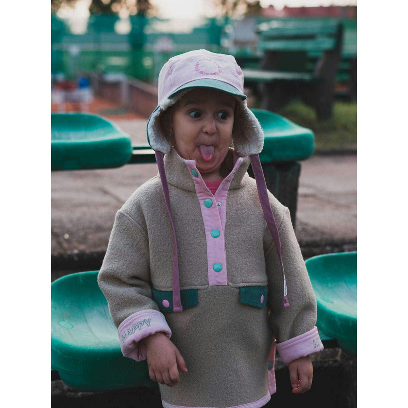 children's organic cotton cap - forest flower