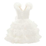 White Corinne Ruffle Dress