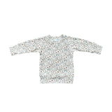 Girl's Raglan Sweatshirt Slate Daisy
