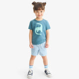 Clearance kids stretch chino short in boardwalk stripe