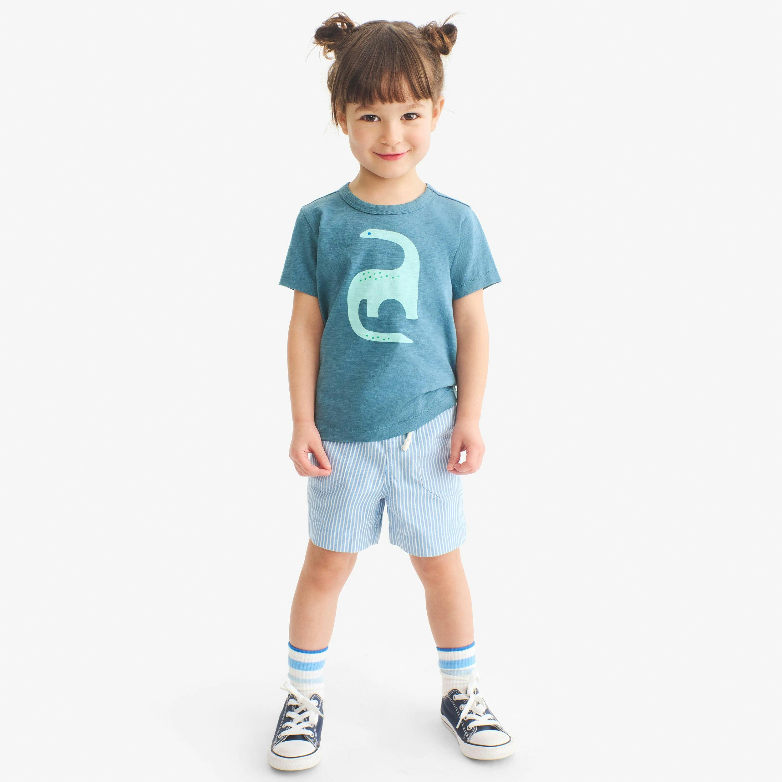 Clearance kids stretch chino short in boardwalk stripe