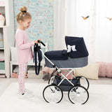 Bayer Design Dolls: Pram Classic - Navy & Grey