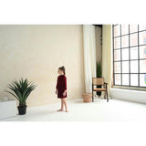 Leila dress (garnet velvet)